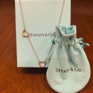 Tiffany & Co. Elsa Peretti 3 Open Hearts Necklace